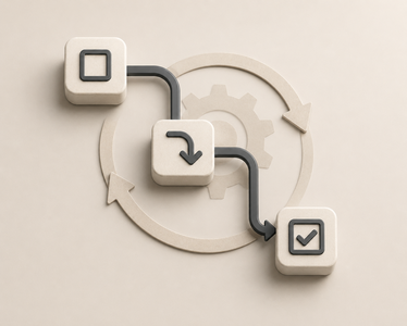 Illustration of process and workflow